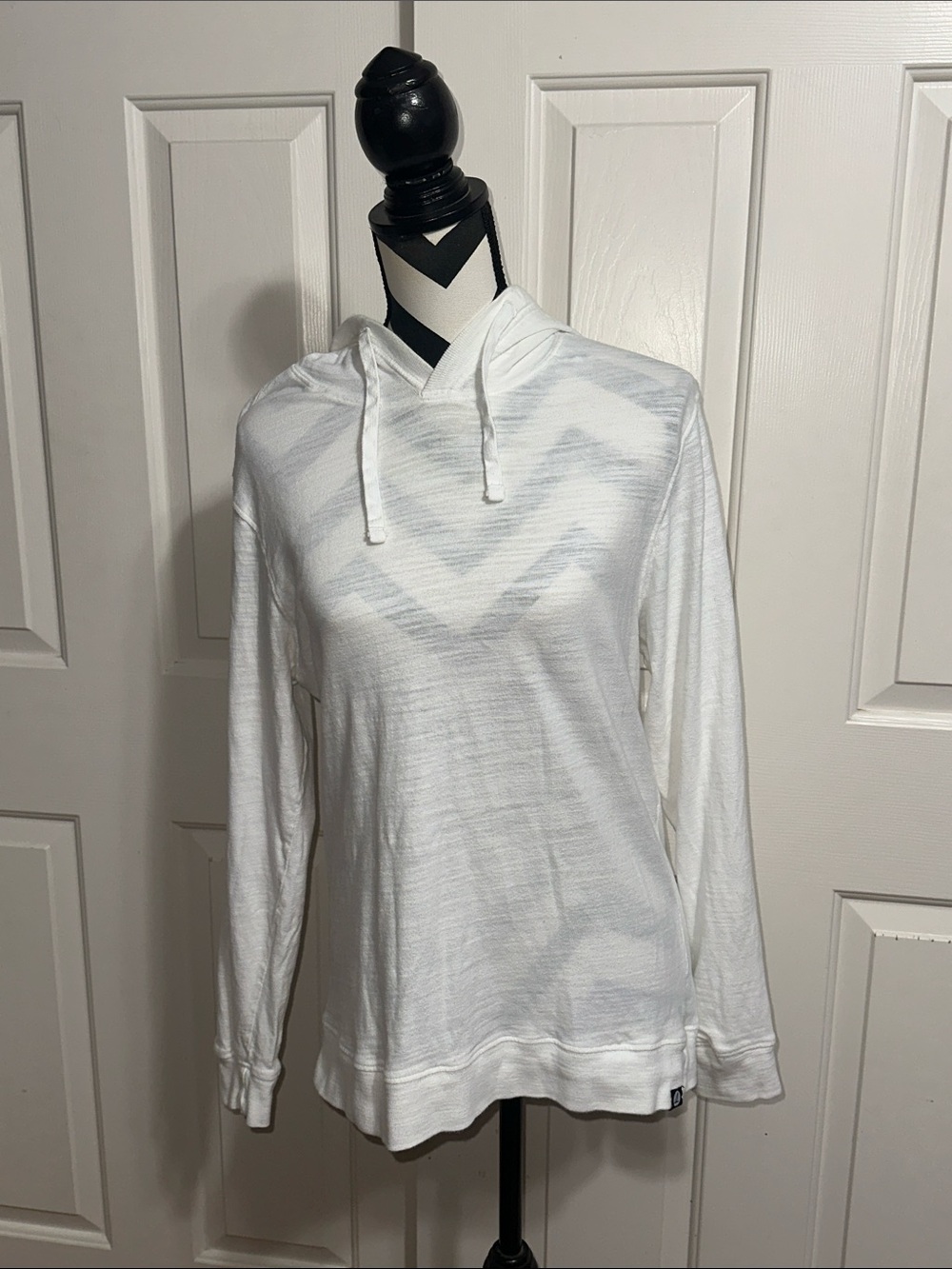 Sperry White Lightweight Hooded Pullover